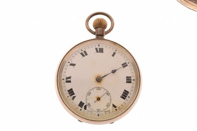 Lot 116 - Elgin gold-plated pocket watch and two other pocket watches