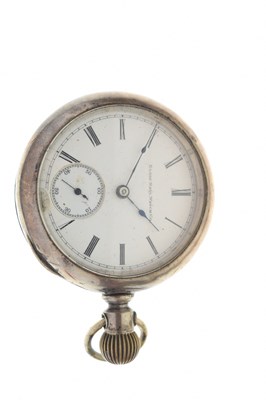 Lot 116 - Elgin gold-plated pocket watch and two other pocket watches