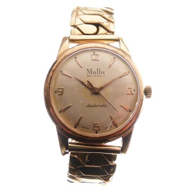 Lot 103 - Mu Du - Gentleman's Doublematic wristwatch