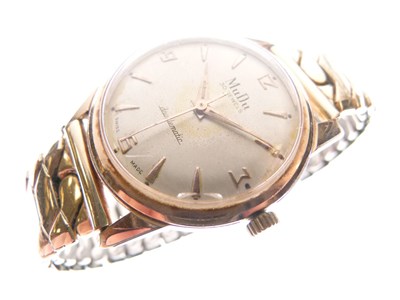 Lot 185 - Mu Du - Gentleman's Doublematic wristwatch