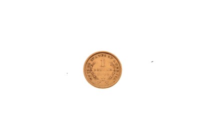 Lot 160 - United States of America gold one dollar coin, 1849