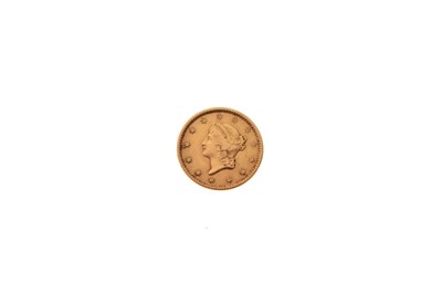 Lot 160 - United States of America gold one dollar coin, 1849