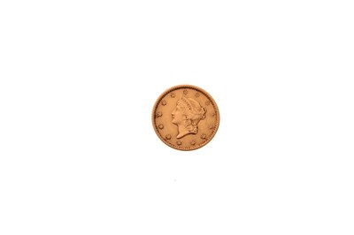 Lot 160 - United States of America gold one dollar coin, 1849