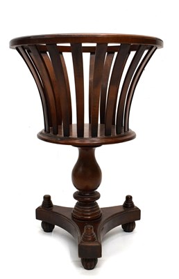 Lot 623 - Dutch mahogany pedestal jardinière