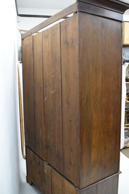 Lot 604 - Art Nouveau wardrobe and dressing chest