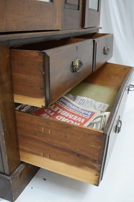 Lot 604 - Art Nouveau wardrobe and dressing chest