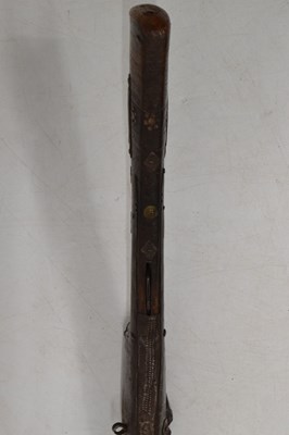 Lot 366 - 19th Century Indian matchlock long gun (Toredar)