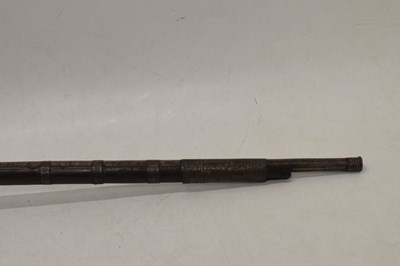 Lot 366 - 19th Century Indian matchlock long gun (Toredar)