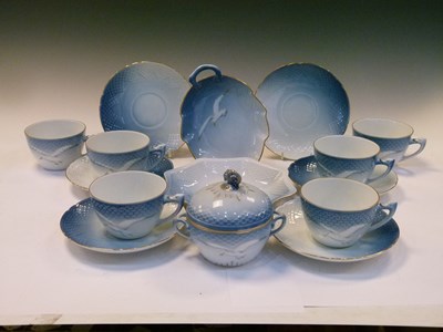 Lot 332 - Bing & Grondahl porcelain part tea service