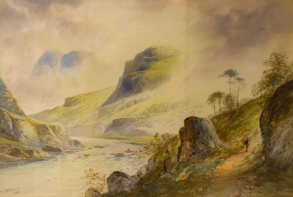 Lot 430 - R.T.Wilding - Pair of Watercolours - Landscapes