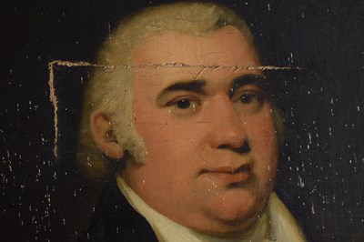 Lot 333 - John Rising, (1753-1817) - Oil on canvas - Pair of late 18th century portraits