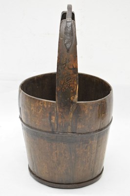Lot 397 - Near pair of Chinese wooden rice buckets