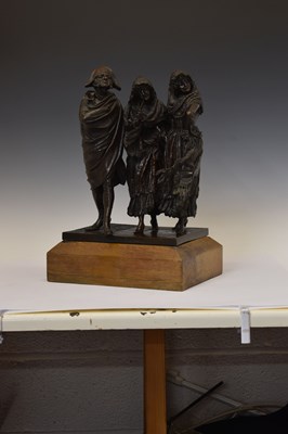 Lot 345 - Antonio Pandiani (Italian, 1838-1928) – Bronze figure group