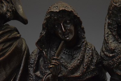 Lot 345 - Antonio Pandiani (Italian, 1838-1928) – Bronze figure group