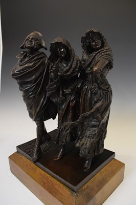 Lot 345 - Antonio Pandiani (Italian, 1838-1928) – Bronze figure group