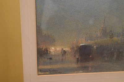 Lot 534 - Albert Goodwin R.W.S. (British, 1845-1932) - Watercolour - 'King's Parade Cambridge'