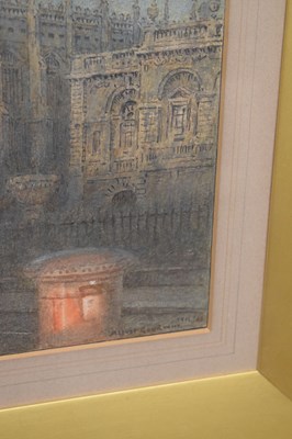 Lot 534 - Albert Goodwin R.W.S. (British, 1845-1932) - Watercolour - 'King's Parade Cambridge'