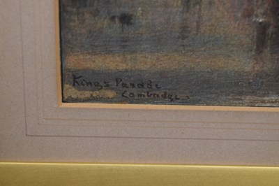 Lot 534 - Albert Goodwin R.W.S. (British, 1845-1932) - Watercolour - 'King's Parade Cambridge'