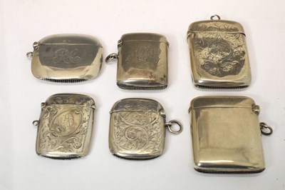 Lot 125 - Six silver vestas