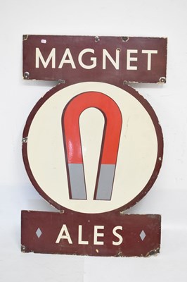 Lot 358 - Mid 20th Century 'Magnet Ales' enamel advertising sign