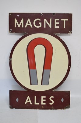 Lot 358 - Mid 20th Century 'Magnet Ales' enamel advertising sign
