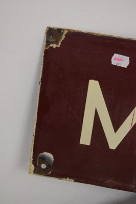 Lot 358 - Mid 20th Century 'Magnet Ales' enamel advertising sign