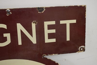 Lot 358 - Mid 20th Century 'Magnet Ales' enamel advertising sign