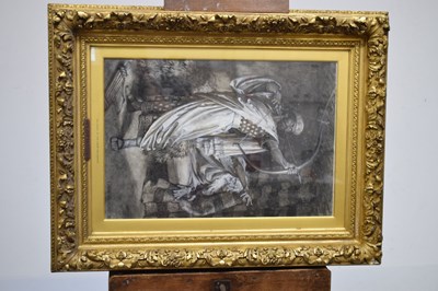 Lot 537 - Frank Dicksee - Watercolour - 'The Arrow of the Lord's Deliverance'