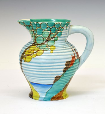 Lot 422 - 1930s Clarice Cliff 'Secrets' pattern jug