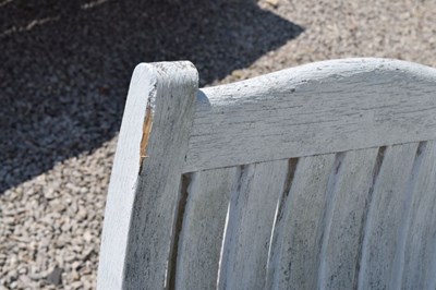 Lot 712 - Woodfurn seven-piece garden set