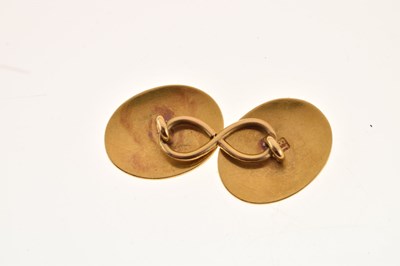 Lot 68 - Pair of gold and enamel cufflinks, circa 1890