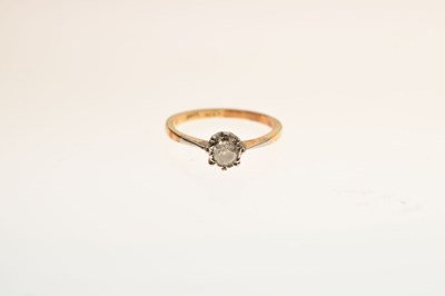 Lot 1 - Single stone old cut diamond ring