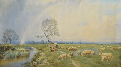 Lot 538 - Attributed to Robert Farren of Cambridge (1832-1910) - Watercolour - Rural landscape