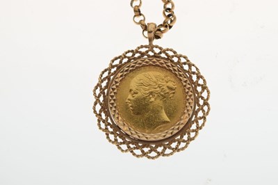 Lot 63 - Queen Victoria gold sovereign 1885