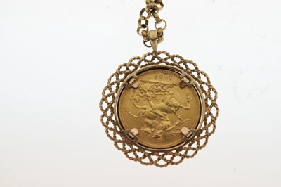 Lot 63 - Queen Victoria gold sovereign 1885