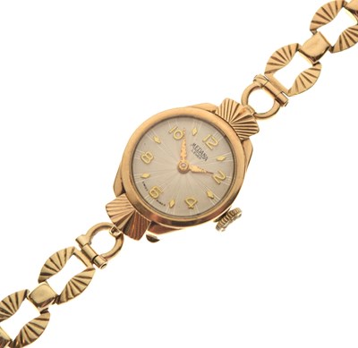 Lot 111 - Medana - Lady's 9ct gold cocktail watch
