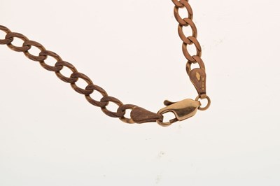 Lot 62 - 9ct gold curb link chain