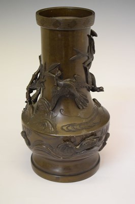 Lot 407 - Japanese bronze vase