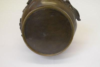 Lot 407 - Japanese bronze vase