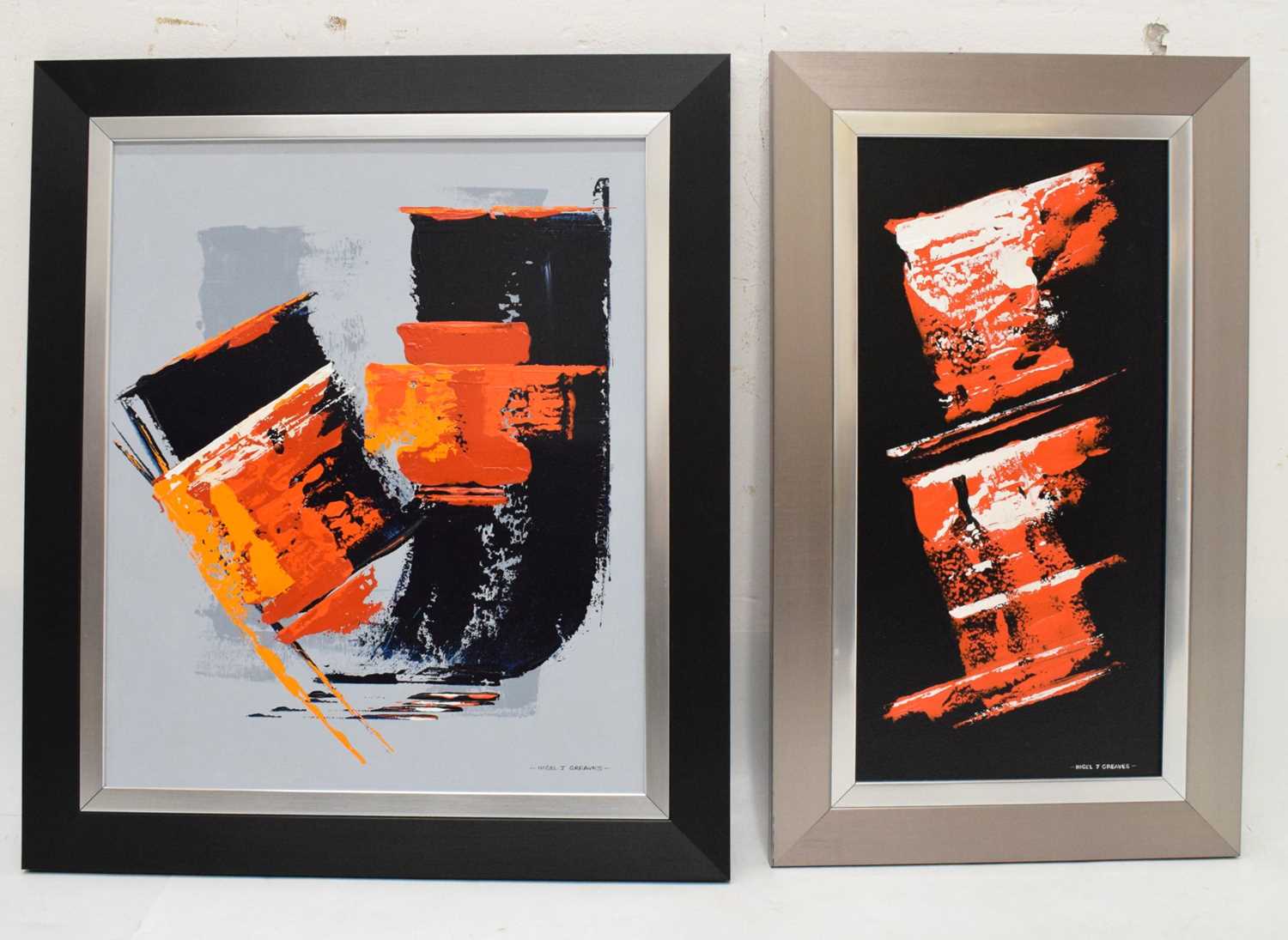 Lot 443 - Nigel Greaves (b.1948) - Two acrylics on board