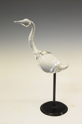 Lot 339 - Five Studio Ahus (Sweden) glass models of swans