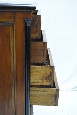 Lot 520 - Reproduction mahogany chest of seven drawers