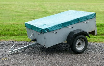 Lot 574 - Caddy 535 single axle trailer with cover