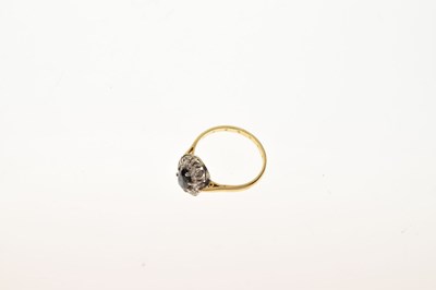 Lot 20 - Sapphire and diamond cluster ring