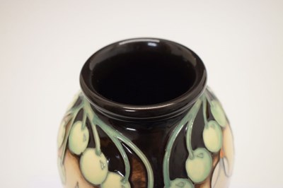 Lot 358 - Limited edition Moorcroft vase - Dove/mistletoe