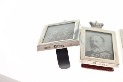 Lot 133 - Silver model of The Gold State Coach, Edward VII silver pin dish, etc