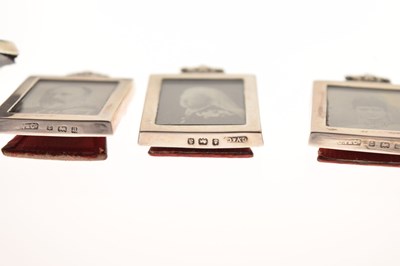 Lot 133 - Silver model of The Gold State Coach, Edward VII silver pin dish, etc