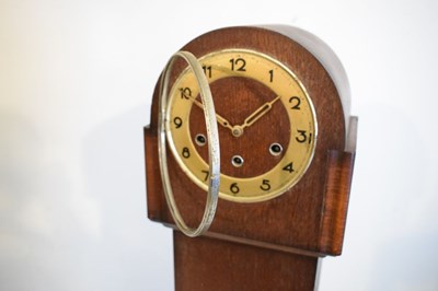 Lot 517 - Art Deco oak cased Grandmother clock