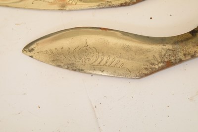 Lot 301 - Nepalese kukri of traditional form and three smaller kukris