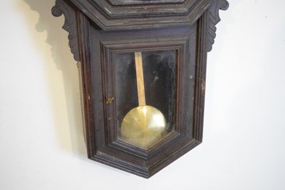 Lot 341 - American wall clock, Ansonia, retailed by Albert Dark Barnstaple